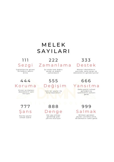 Dkmn Gümüş 555 Melek Sayılı Kolye Kadın Gümüş Kolye