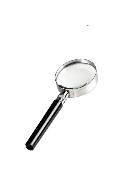 90 Mm 1 Adet 6x Plastik Sap Çerçeveli 9 Cm Büyüteç Merçek Okul Büro Ofis Krom Kaplama Büyüteç
