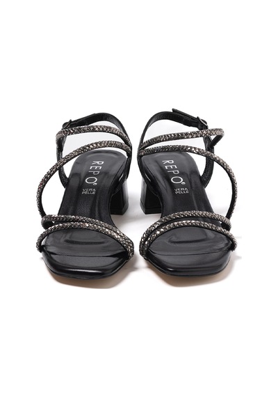 Nero Black Sandalet Kadın 41604-e6 Repo siyah