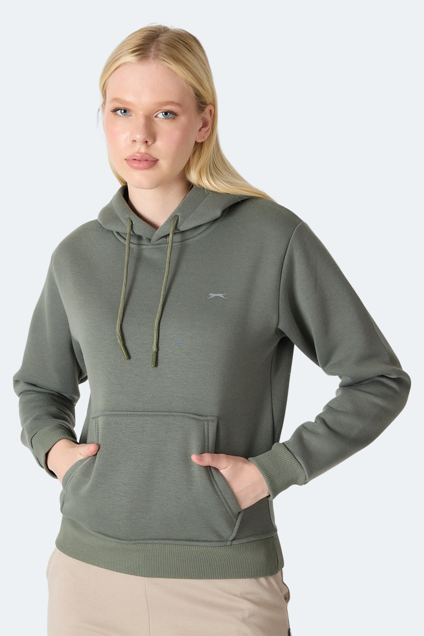 Slazenger Mısty I Kadın Haki Sweatshirt Haki
