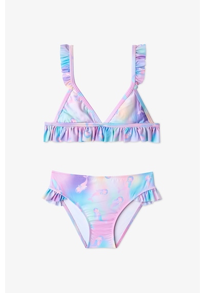 Penti Renkli Kız Çocuk Mermaid Üçgen Bikini Takımı
