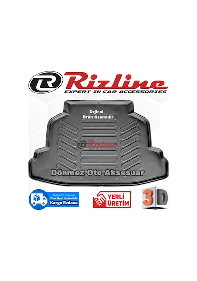 Corolla Uyumlu 3D Bagaj Havuzu Paspası Sedan 2001-2006 Arası Rizline N11.8946