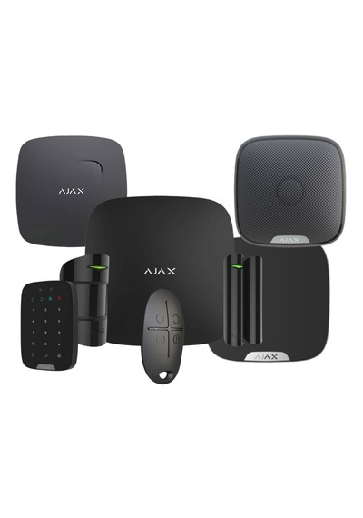 Hub Kit Kablosuz Alarm Seti Duman Isı Co Karbonmonoksit Dedektörü Keypad Dış Siren Dahil Siyah