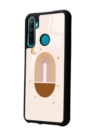 Oppo Realme 5i Nude Art Night Tasarımlı Glossy Telefon Kılıfı Siyah