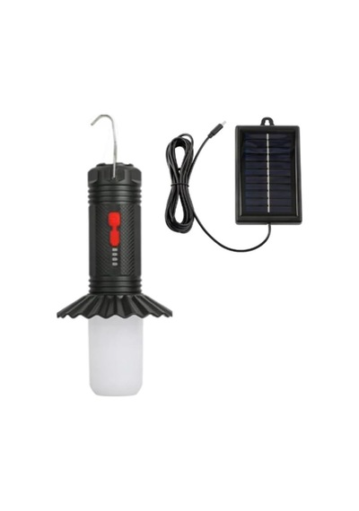 Gs-505 Solar Güneş Enerjili Led Kamp Lambası, Taşınabilir Outdoor Fener, 10 Watt, 3 Mod, Şarj Edilebilir Diğer