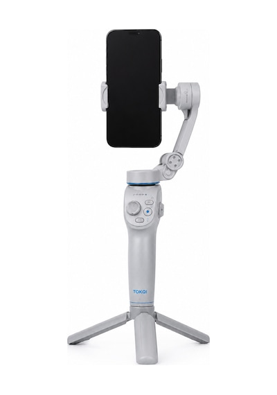 Yapay Zeka Takipli Telefon Gimbali Katlanabilir Tripod Kontrollü Dahili Led Işıklı