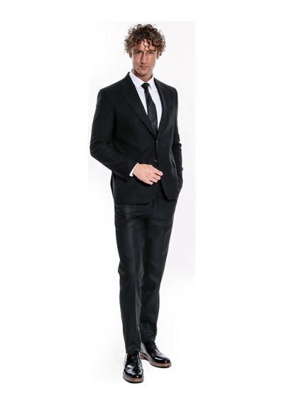 Wessi Desensiz Slim Fit Spor Siyah Erkek Ceket 001