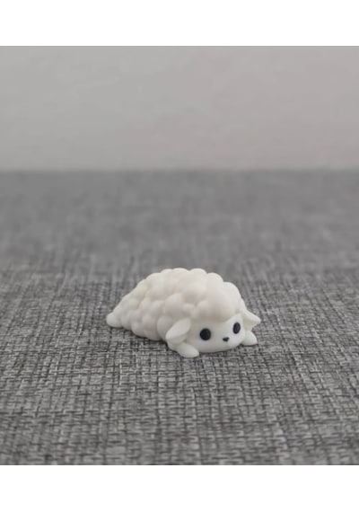 Sevimli Mini Koyun Figürü 3d Baskı Kawaii Hayvan Dekoru Cute Biblo