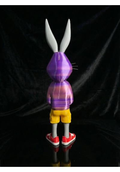 Dev Boy 60 Cm Bugs Bunny Figür - Kapüşonlu Şortlu Gözlüklü
