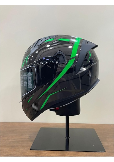 Mts Pro Helmets M-801 Snake Full Face Motosiklet Kaskı Yeşil