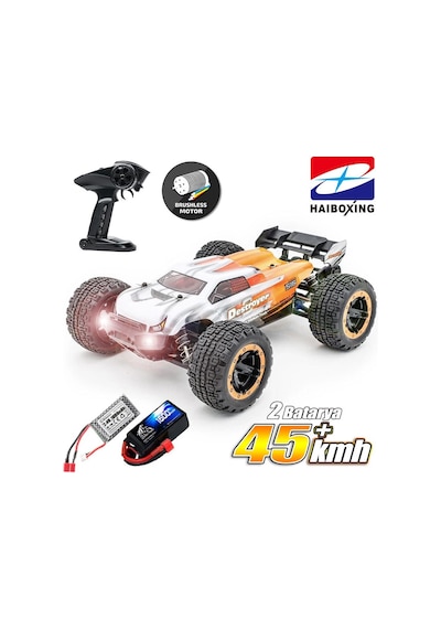 Haıboxıng 1/16th Scale 4wd Brushless Truck Uzaktan Kumandalı Araba Rtr Turuncu + 1500 Mah 7.4v 2s 30c Lipo Batarya