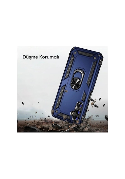 Samsung Samsung Uyumlu Galaxy A04s Kılıf Sofya Yüzüklü Silikon Kapak - Yeşil