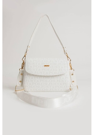 Just Polo Yeşil 2 Bölmeli Omuz Çantası Monogram 2197mh 57048558