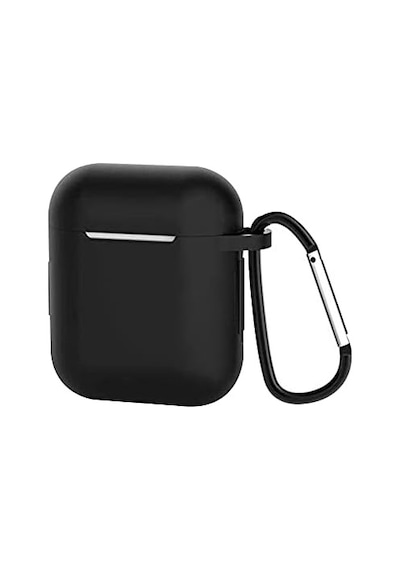 Apple Airpods 2/1 Nesil Uyumlu Kılıf Silicone Fit Silikon Black