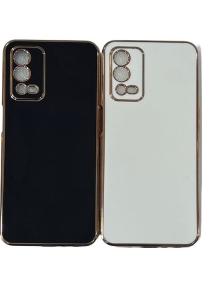 Oppo A55 Parlak Kenarlı Laser Silikon Kılıf