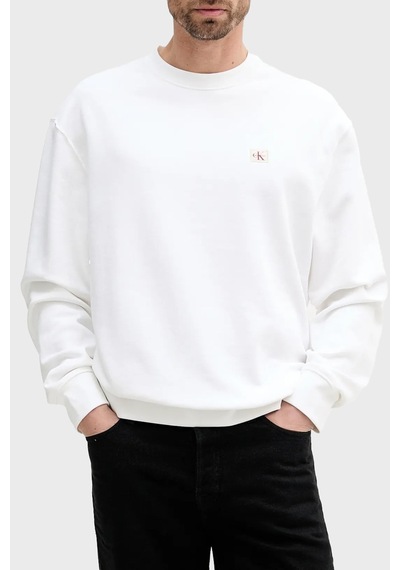 Calvin Klein Erkek Sweat Lv04rc273g Yaf Beyaz Beyaz