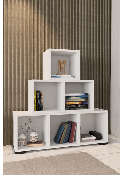 Yvz Home Neptün-1 Kitaplık Beyaz Yvz Home Neptün-1 Kitaplık Beyaz