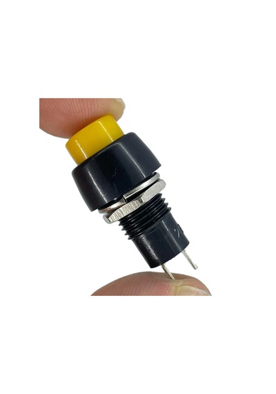 Ic-190 Sarı Buton Yuvarlak Plastik Kalıcılı 10mm