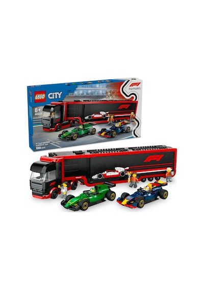 LEGO® City RB20 ve AMR24 F1® Arabalı F1® Kamyonu 60445 - 8 Yaş ve Üzeri Çocuklar için Yarış Arabası İçeren Yaratıcı Oyuncak Yapım Seti (1086)