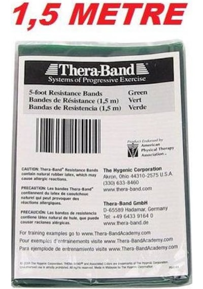 Egzersiz Bandı Yeşil 1.5 Metre - Theraband Theraband