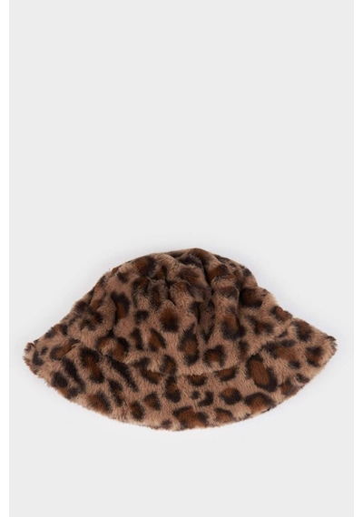 Defacto Kadın Leopar Desenli Bucket Şapka E9952axnskr1 Çok Renkli-kr1