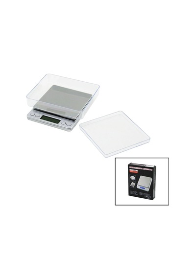 Superıor Mını I-2000 3000gr/0.1gr Mini 10.5x13cm Hassas Tartı - Terazi Şeffaf Pls.kapak Pilli Bx40