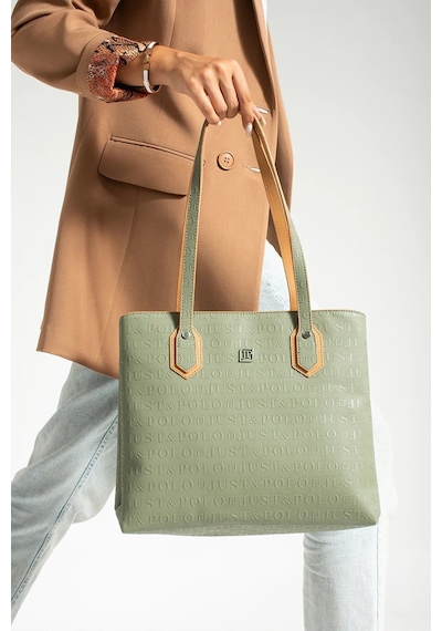 Just Polo Kadın Büyük Boy El Çantası 440113mh Camel Yeşil 73518108