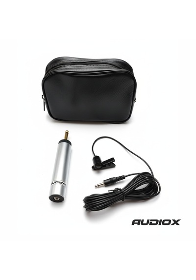 Audıox Yaka Mikrofonu 6.3 Mm Jak Girişli Klipsli Lavalier Mikrofon Mikser/amfi/karaoke Uyumlu Çantalı Set