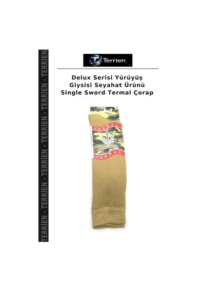 Terrien Delux Serisi Yürüyüş Giysisi Seyahat Ürünü Single Sword Termal Çorap Çok Renkli