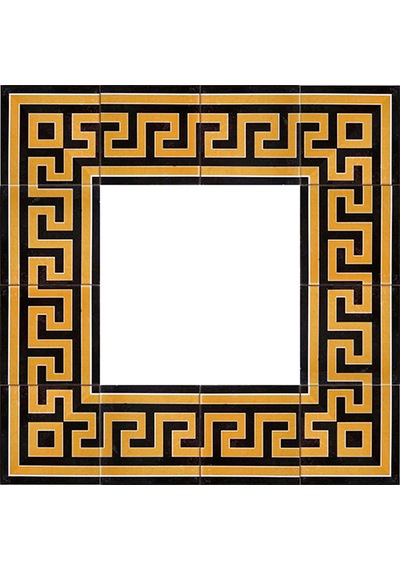 Armada Çini 20x20 Cm Ks 71 Zincir Desen Kütahya İznik Çini Bordür