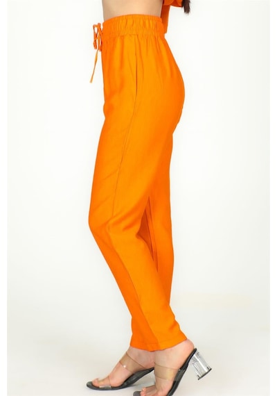 Sortie Collection Bel Lastilkli Beach Model Pantolon Oranj