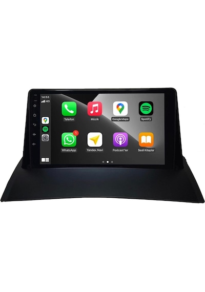 Cadence Renault Megane 2 Android 6gb Ram 128gb Rom 8 Çekirdek Carplay Navigasyon Multimedya Ön Ve Geri Görüş Kameralı 9"