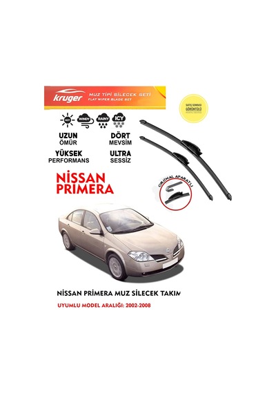 Nissan Primera P12 Silgeç Takımı Benzinli Araca Uyumlu 2002-2008