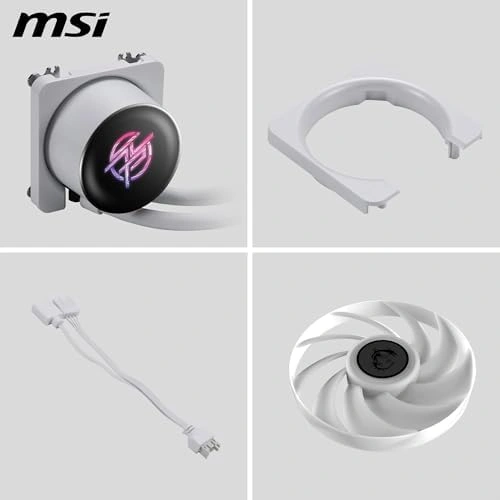 Msı Mpg Corelıquıd P13 360 Whıte 360 Mm Beyaz Argb Gen2 2.1 Lcd Ekranlı Sıvı İşlemci Soğutucusu