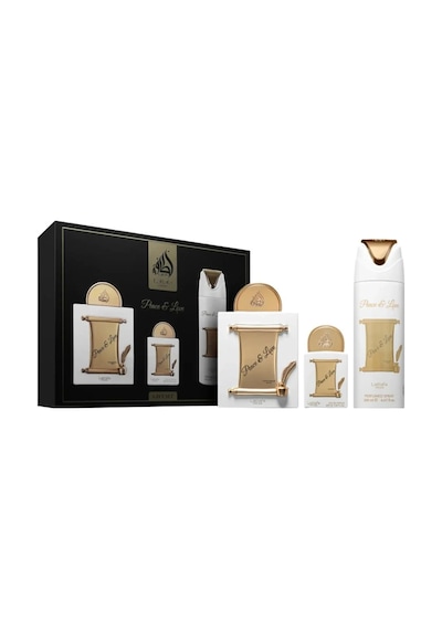 Lattafa Pride Peace & Love Edp 100ml + 20 Ml + 200 Ml Deospray Unisex Parfüm Seti Çiçeksi