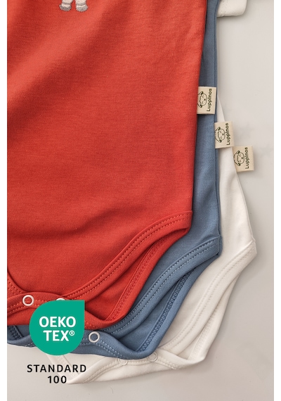 Luppinos Space 3lü %100 Pamuk Nakışlı Bebek Body Set Çok Renkli