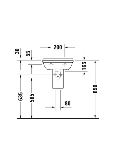 Duravit Starck 3 Kucuk Lavabo 450 x 320 MM 0750450000