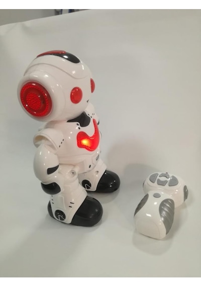 Farbu Oyuncak Uzaktan Kumandalı Işıklı Müzikli Dans Eden Akıllı Robot Kırmızı A7367-j608-2