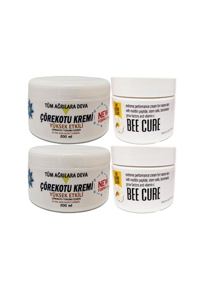 Çörek Otu Kremi White Box 2 Adet 200 Ml + 2 Adet Beecure Krem 150 Ml / Teskin Krem Seti