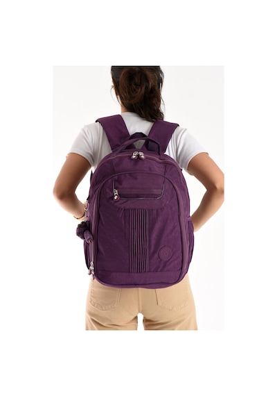 571 Collections Ultra Hafif Orta Boy Sırt Çantası Çok Cepli Mor Model: 571-3p Mor