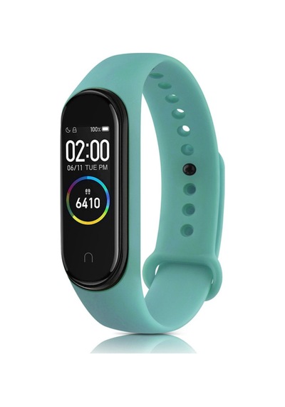 Mi Band 4 Klasik Kordon - Turkuaz Ahşap