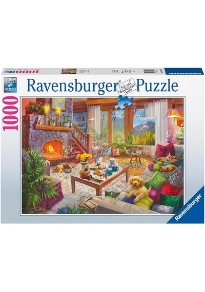 Ravensburger 1000 Parça Cozy Cablin Puzzle