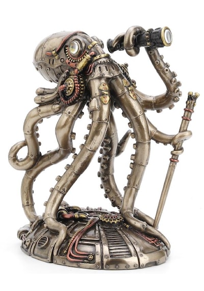 Veronese Steam Punk Ahtapot Figür 14x17cm