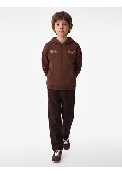 Koton Uzun Kollu Üç İplik Kapşonlu Baskılı Kanguru Cep Detaylı Sweatshirt Kahverengi 7wkb10473tk Kahve Koton Uzun Kollu Üç İplik Kapşonlu Baskılı Kanguru Cep Detaylı Sweatshirt Kahverengi 7wkb10473tk Kahve