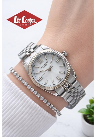 Lee Cooper Çelik Kordonlu 3 Atm Suya Dayanıklı 2 Yıl Garantili Kadın Kol Saati Bff.08303.320 Gümüş