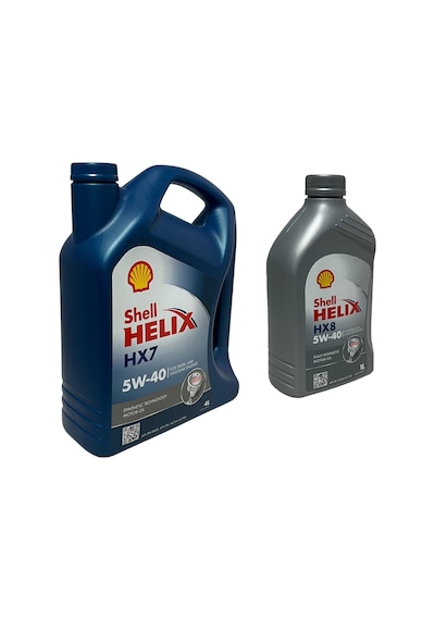 Shell Helix Hx7 5w-40 Motor Yağı 4 L + HX8 5W-40 Motor Yağı 1 L