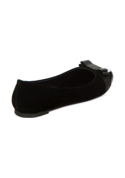 Fox Shoes Siyah Kadın Babet 8726019502