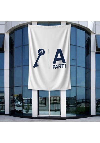 Anahtar Parti Bayrağı 140gr Premium Raşel Kumaş 400x600cm Diğer