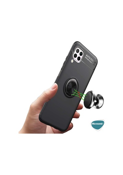 Microsonic Huawei P40 Lite Kılıf Kickstand Ring Holder