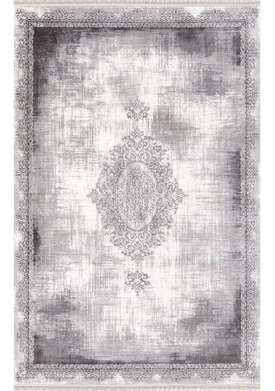 Merinos Halı Rodin Serisi 19770-095 Akrilik Halı Salon Oturma Odası Halısı Gri